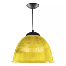 Pendente Prismático Amarelo Preto 16 Soquete E27 Demi