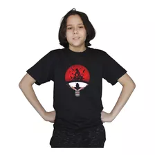 Camiseta Infantil Itachi Naruto Akatsuki Anime 100% Algodão