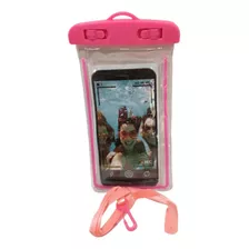 Capa/bolsa A Prova D'água P/ Celular - Universal (rosa)