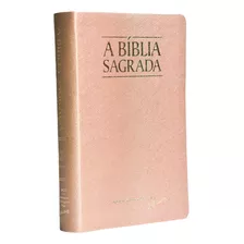 Bíblia Sagrada | Letra Super Gigante Legível Com Referências E Mapas | Acf | Palavras De Jesus Em Vermelho | Capa Luxo Rosa Gold