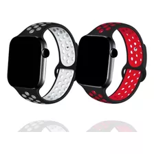 Pulseira Silicone Sport Furo Para Apple Watch Smartwatch Iwo