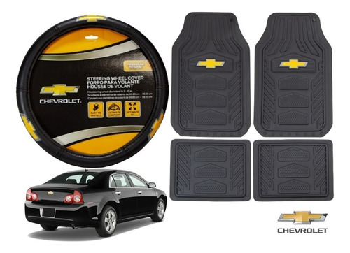 Tapetes 4pz Chevrolet + Cubrevolante Malibu 2014