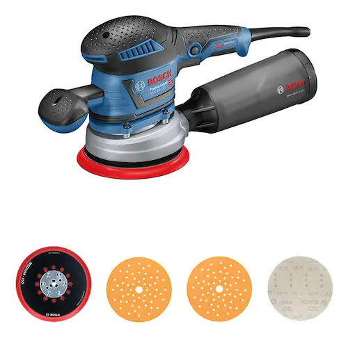 Lijadora Roto Orbital Bosch Gex 40-150 Mm 400 W Profesional Azul