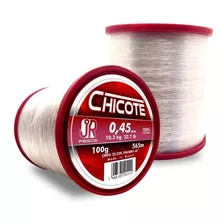 Linha Monofilamento Transparente Chicote 0,50mm 460m Jrpesca Cor Branco