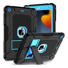 Funda iPad 10.2 Ltrop Protector Incluído Soporte Negro/azul