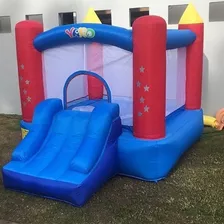 Colchon Inflable Tipo Castillo Con Tobogan 3x5