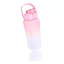 Botella De Agua Motivacional Pastel 2 Litros Con Marcador Bi