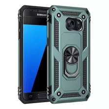 Funda Para Samsung Galaxy S7 - Verde Con Soporte