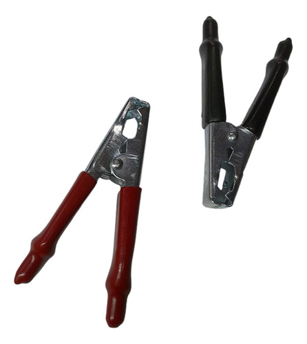 Pinza Cocodrilo Clip Bateria 50 Amp Rojo Negro Pack X 2