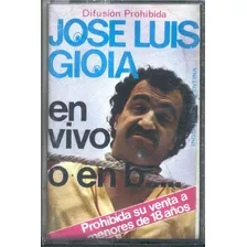 Jose Luis Gioia - En Vivo En B...vol. 3 - Cassette Usado