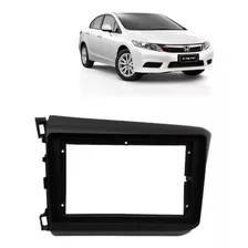 Moldura Fiamon 9 Pol Dvd Painel Honda Civic 12/16 Preta