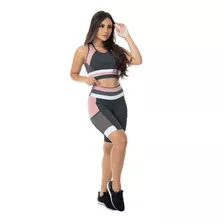 Conjunto Essence Top Com Bermuda Suplex Com Bolso