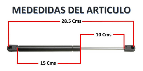 01-06 Chrysler Cirrus Amortiguadores Hidraulicos Cajuela  Foto 2