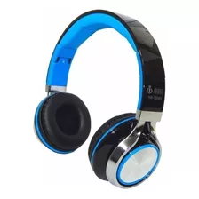 Fone De Ouvido On-ear Gamer Sem Fio Infokit Hm-750mv Preto E Azul