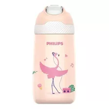 Garrafa Térmica Infantil Dinossauro/flamingo 350ml - Philips Cor Rosa-chiclete