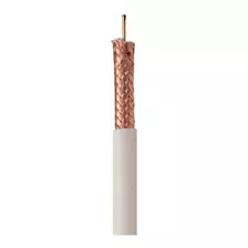 Cable Coaxial Rg6 Blanco Rollo De 305 Metros Al 95%