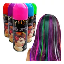 48 Pz Pintura Para Cabello Aerosol Spray 6 Colores Lavable