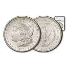 Moneda De Plata Dolar Morgan 1881 S San Francisco Ngc Ms63