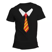 Playera Harry Potter Corbata Gryffindor. Adulto Y Niño