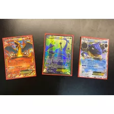 Cartas Pokemon Ex Acompanhadas De Sleeves Vermelhos