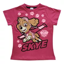 Camiseta Infantil Fantasia Skye Patrulha Canina