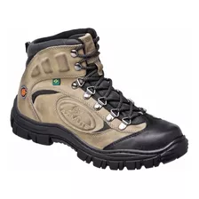 Bota Coturno Adventure Trilha Trekking Em Couro Azimute 603