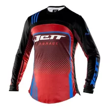 Remera Jett Armage Rojo Negro