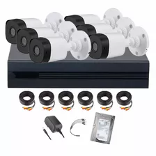 Dahua Kit De Videovigilancia 6 Cámaras Kitxvr1b04-i-6cc3 Cámaras De Seguridad Exterior 3 Tb Alta Resolución Con Sensor De Reconocimiento Circuito Cerrado Kitxvr1b04-i Cctv