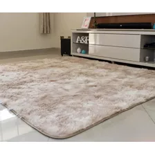 Tapete De Sala Super Peludo Costa Oro Medindo 2x2,40 Metros 