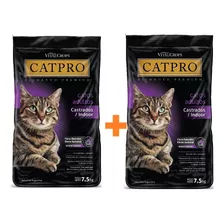 Alimento Catpro Indoor/castrado 7.5 Kg X 2 Unidades