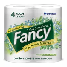 Papel Higiênico Fancy Folha Dupla Fardo C/ 64 Rolos