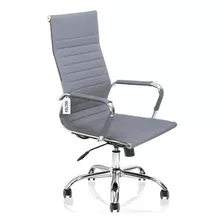 Cadeira De Escritório Presidente Eames Esteira V324 Cinza