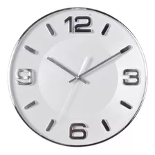 Reloj Mural Decorativo Lucerna Silver 33.5 X 5 Cms