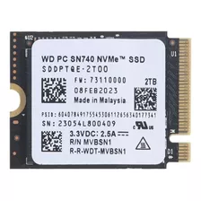 Unidad Ssd 2tb Wd Sn740 Nvme 2230 Pcie Gen4 Surface Steam