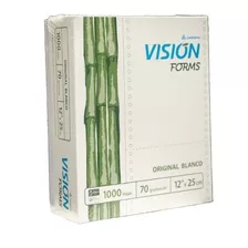 Resma Formulario Continuo Ledesma Vision 12x25 Orig. Blanco