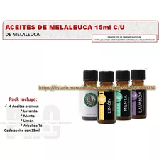 Aceites Melaleuca 100% Puros 15ml Limon Lavanda T36-c5 Menta