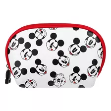 Miniso Cosmetiquera Disney Mickey Mouse Blanca 21x7x12.8 Cm