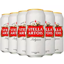 Cerveza Stella Artois Premium Lager Lata 473ml Pack X6