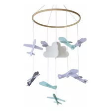 Baby Crib Mobile De Baby Sanda Aviones Y Nubes Decora...