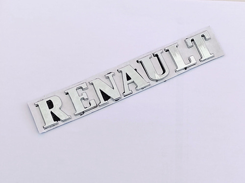 Emblema Generico Letra Renault Cromada Foto 2