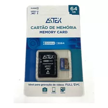 Aitek Cartão De Memória 64gb Class 10 Com Adaptador