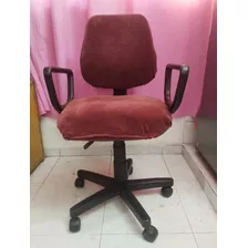 Silla De Pc Con Asiento Regulable Apoyabrazos Y Giratoria