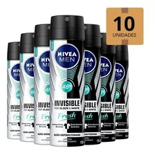 Nivea Men Invisible For Black & White Fresh 150ml Pack 10 Un