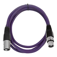Cable De Conexion Audio Xlr Macho A Xlr Hembra | Violeta