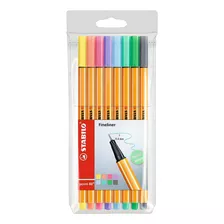 Rotulador Stabilo Point 88 Pastel 0.4 Mm Estuche 8 Colores 