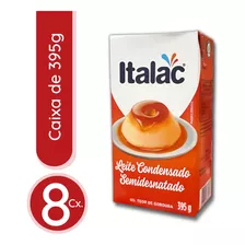 Leite Condensado Semidesnatado Italac 395g - 8 Unidades