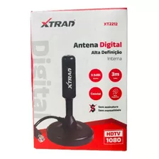 Antena Digital Interna Xtrad Xt2212 Alta Definição 3m