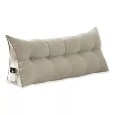 Almofada Para Cabeceira Cama Casal 140cm Em Suede