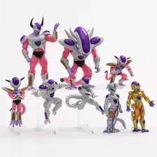 Set - 8 Figuras Freezer 10 Cm Dragon Ball Z - Golden Freezer