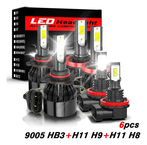 9005 H11 14000lm 120w Kit Led De Haz Alto/bajo Para Honda Foto 2